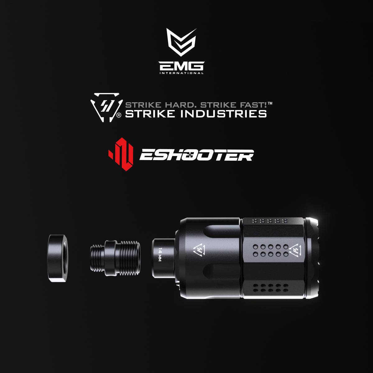 Eshooter EMG x Strike Industries Linear Compensator Tracer Unit
