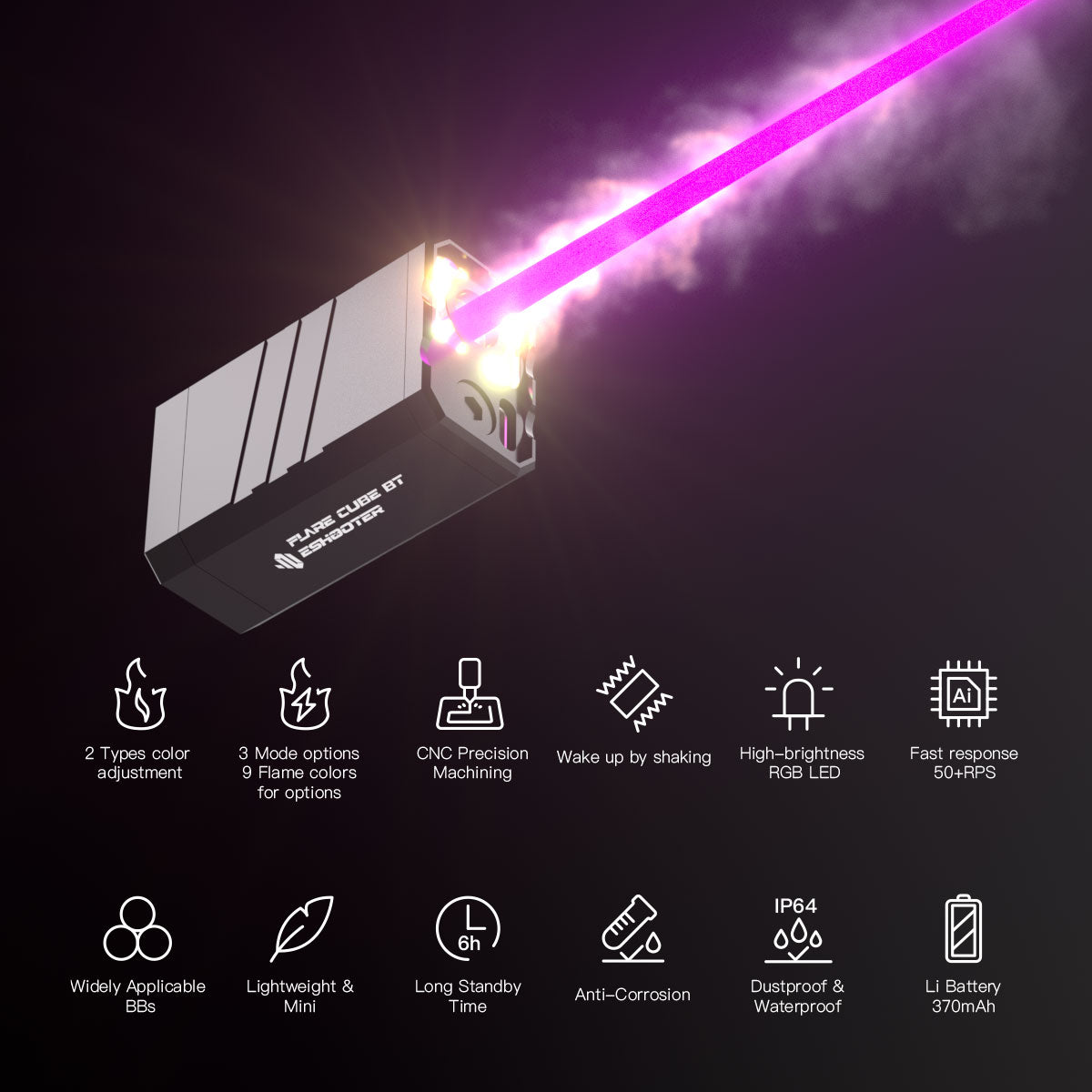 Eshooter Flare Cube BT Tracer Unit