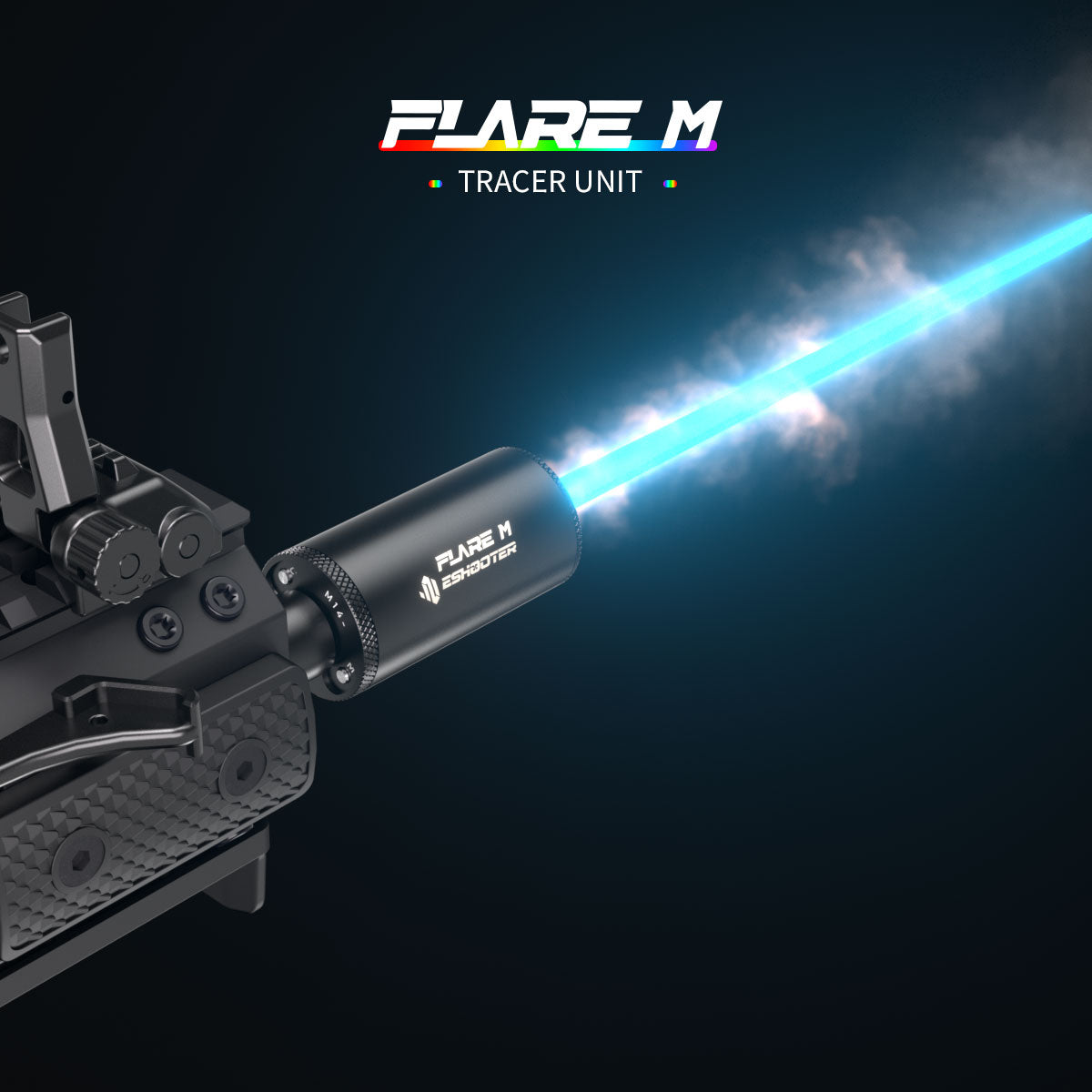 Eshooter FLARE M レインボートレーサー Eshooter FLARE M レインボートレーサー（マズルフラッシュ機能