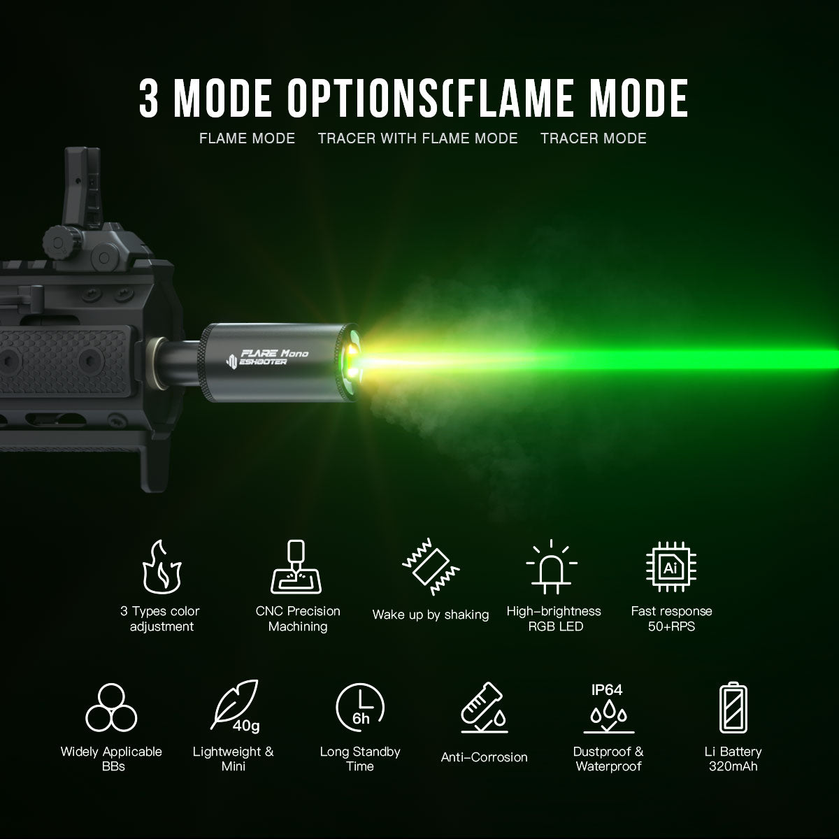 Eshooter Flare Mono Tracer Unit